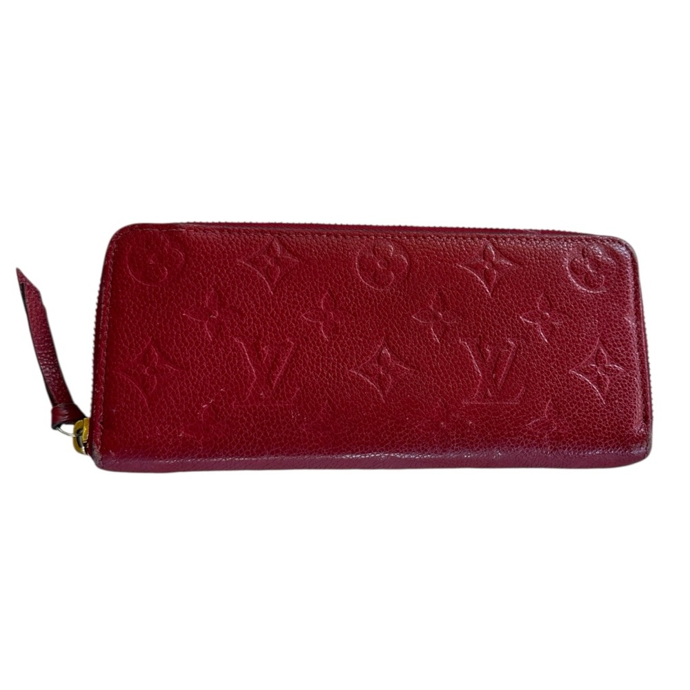 SOLD ❌Louis Vuitton Red Clemence Wallet